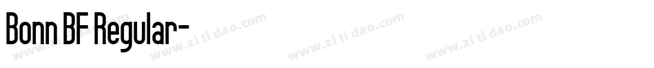 Bonn BF Regular字体转换